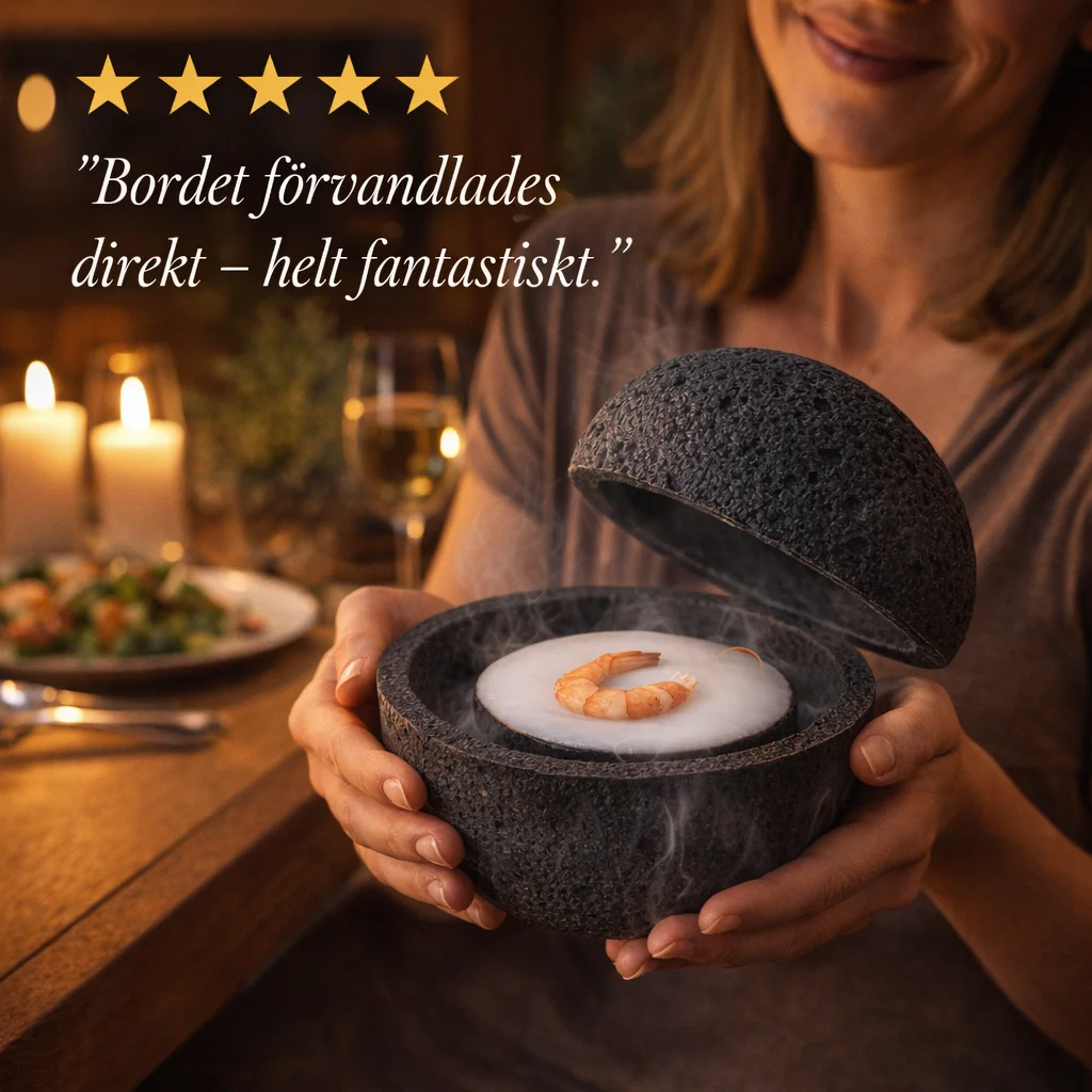 Vulkansten Tallrik för Servering - lifestyle view